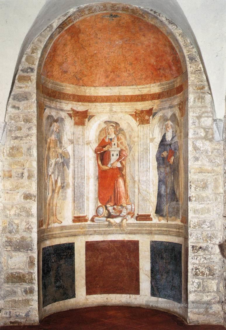 Abside Fresque Renaissance Florence Domenico Ghirlandaio Peintures à l'huile